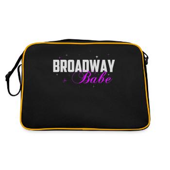 Broadway, Musical, Nerd de théâtre - Sac Retro - noir/or - Dos