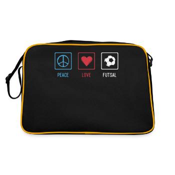 Futsal, Football, - Retro Bag - black/gold - Back
