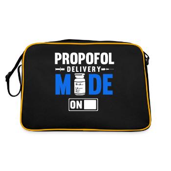 Anesthésie, anesthésiste - Sac Retro - noir/or - Dos