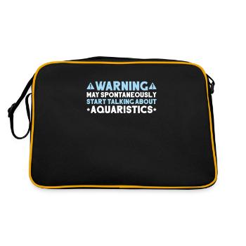 Aquaristics Aquarist Aquarium Fish Aquarist - Retro Bag - black/gold - Back