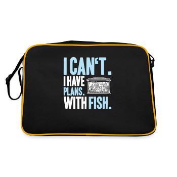 Aquaristics Aquarist Aquarium Fish Aquarist - Retro Bag - black/gold - Back