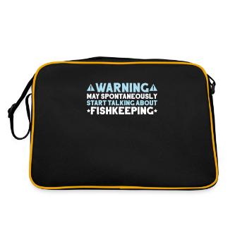 Aquaristics Aquarist Aquarium Fish Aquarist - Retro Bag - black/gold - Back