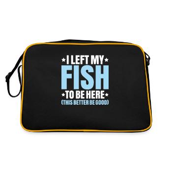 Aquaristics Aquarist Aquarium Fish Aquarist - Retro Bag - black/gold - Back