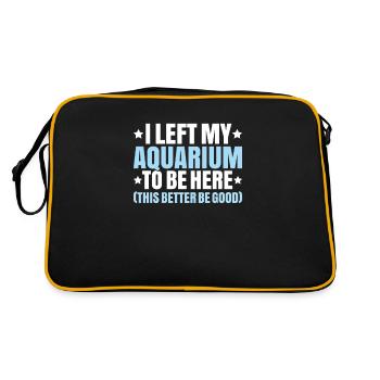 Aquaristics Aquarist Aquarium Fish Aquarist - Retro Bag - black/gold - Back