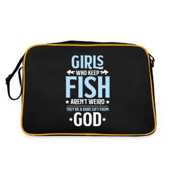 Aquaristics Aquarist Aquarium Fish Aquarist - Retro Bag - black/gold - Back