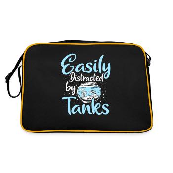 Aquaristics Aquarist Aquarium Fish Aquarist - Retro Bag - black/gold - Back