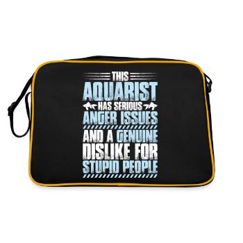 Aquaristics Aquarist Aquarium Fish Aquarist - Retro Bag - black/gold - Back