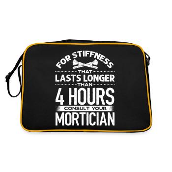 Corpse Keepers, Undertakers, Funeral Homes - Retro Bag - black/gold - Back