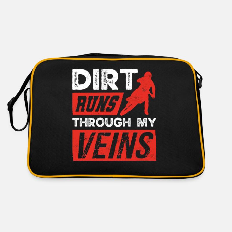 Motocross-Biker Retro Tasche