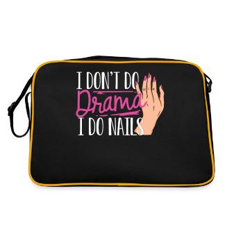 Nail technician, Nail service, Nails, Nailstalon - Retro Bag - black/gold - Back