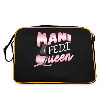 Nail technician, Nail service, Nails, Nailstalon - Retro Bag - black/gold - Back