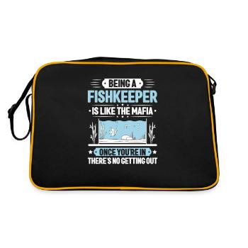 Aquaristics Aquarist Aquarium Fish Aquarist - Retro Bag - black/gold - Back