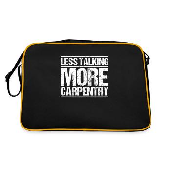 Zimmerer Zimmermann Zimmerei Carpenter Carpentry - Retro Bag - black/gold - Back