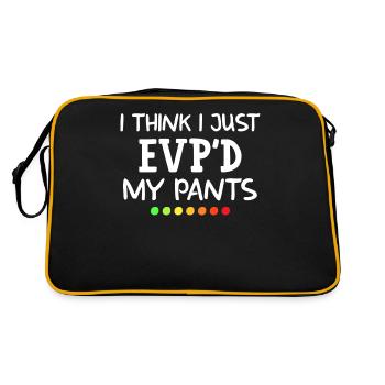 Ghost hunters, ghosts, ghosts, ghost hunting - Retro Bag - black/gold - Back