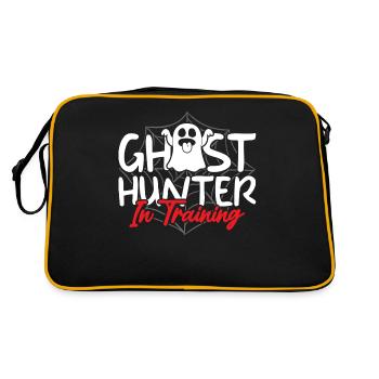 Ghost hunters, ghosts, ghosts, ghost hunting - Retro Bag - black/gold - Back