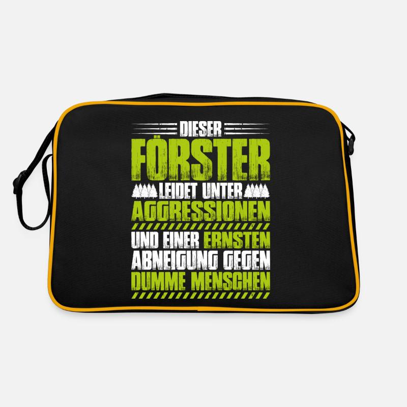 Förster Forstwirtschaft Forester Waldarbeiter Wald Retro Tasche