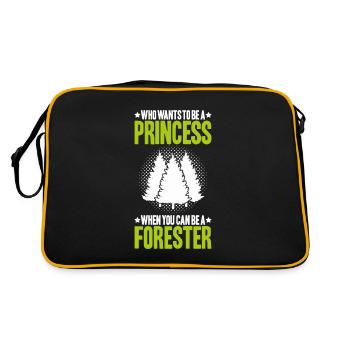 Forestier Forestier Forestier Travailleurs forestiers Forêt - Sac Retro - noir/or - Dos
