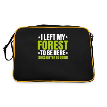 Forester Forestry Forester Forest workers Forest - Retro Bag - black/gold - Back