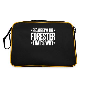Forestier Forestier Forestier Travailleurs forestiers Forêt - Sac Retro - noir/or - Dos