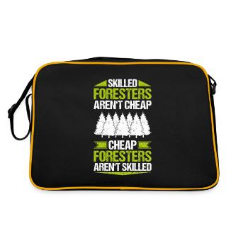 Forestier Forestier Forestier Travailleurs forestiers Forêt - Sac Retro - noir/or - Dos
