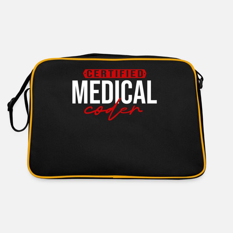 Medizinischer Kodierer Medizinischer Programmierer Retro Tasche