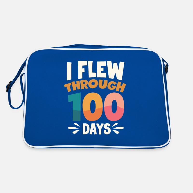 100 days school, 100 days smarter, school Retro Bag