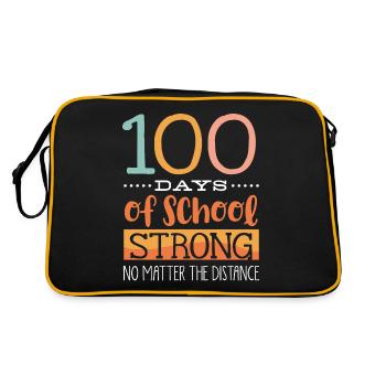 100 jours d’école, 100 jours plus intelligents, école - Sac Retro - noir/or - Dos