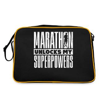 Marathon runner - Retro Bag - black/gold - Back