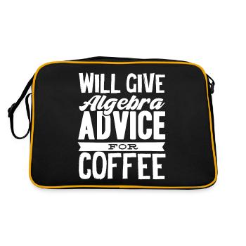Algebra, Analysis, Science, Mathematics - Retro Bag - black/gold - Back