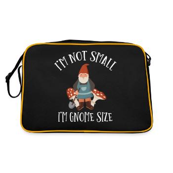 Gnome - Gnome Collecting - Gnome Collector - Sac Retro - noir/or - Dos
