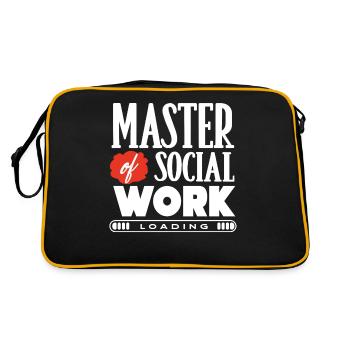 Social worker - Retro Bag - black/gold - Back
