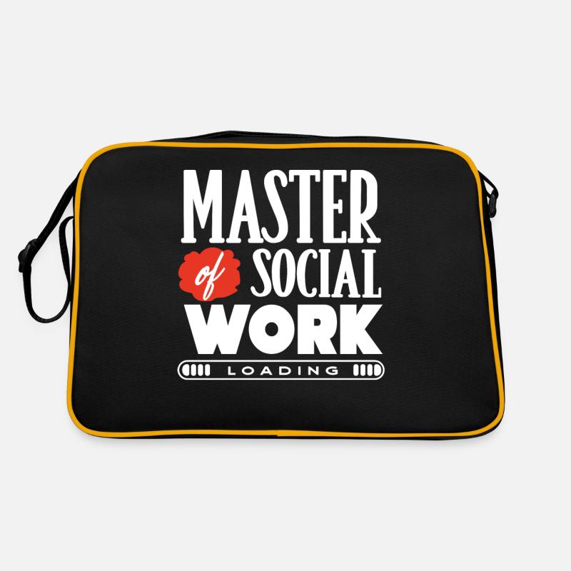 Sozialarbeiter Retro Tasche