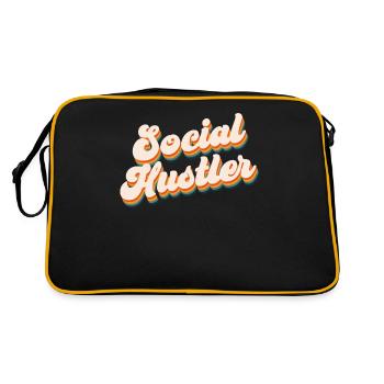 Travailleur social - Sac Retro - noir/or - Dos