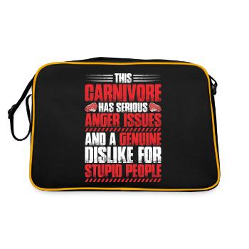 Carnivore Diät Carnivore Ernährung Carnivore Diet - Sac Retro - noir/or - Dos