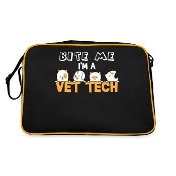 vétérinaire, vétérinaire, vétérinaire - Sac Retro - noir/or - Dos