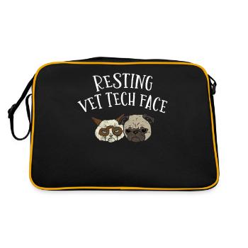 vétérinaire, vétérinaire, vétérinaire - Sac Retro - noir/or - Dos