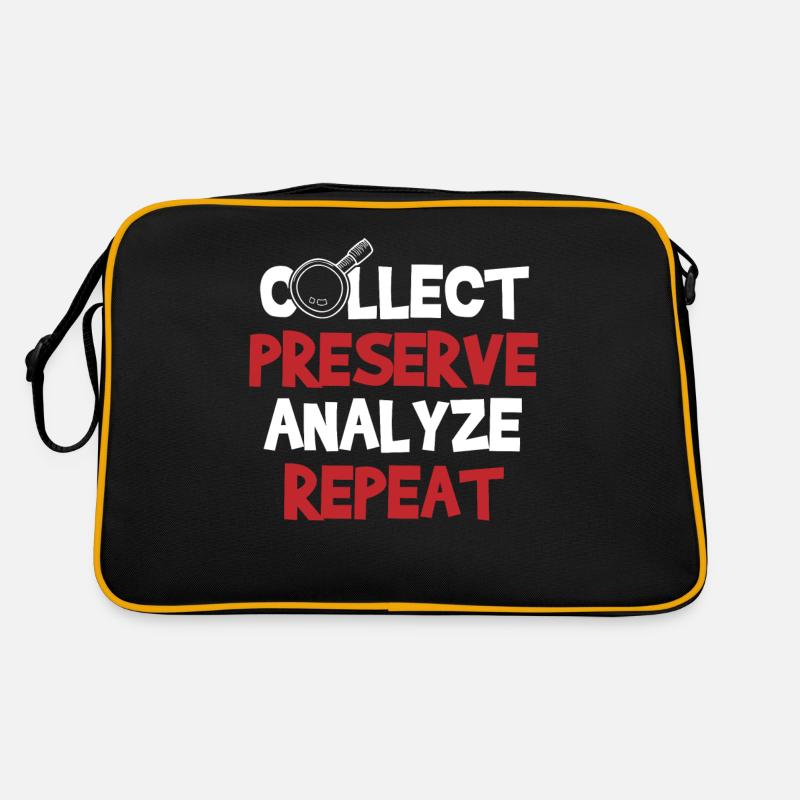 Forensiker Kostüm Retro Tasche