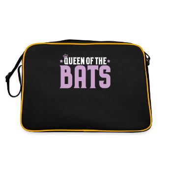 Fledermaus Fledermäuse Bat Bats Fledertier - Retro Bag - black/gold - Back