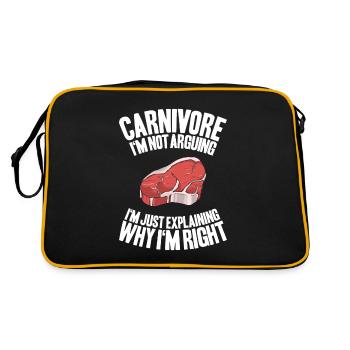 Carnivore Diät Carnivore Ernährung Carnivore Diet - Sac Retro - noir/or - Dos