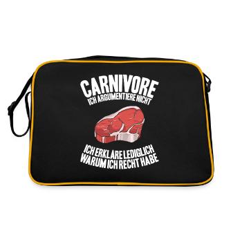 Carnivore Diät Carnivore Ernährung Carnivore Diet - Sac Retro - noir/or - Dos