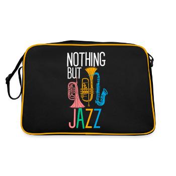 Musique jazz - Musiciens de jazz - Sac Retro - noir/or - Dos