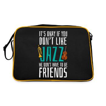 Jazz Music - Jazz Musicians - Retro Bag - black/gold - Back