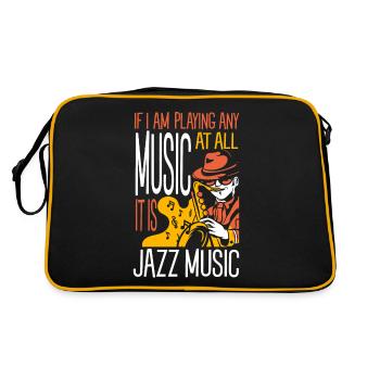 Musique jazz - Musiciens de jazz - Sac Retro - noir/or - Dos