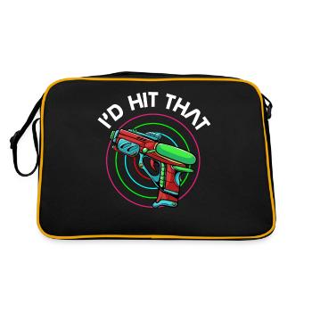 Laser Tag, Laser - Sac Retro - noir/or - Dos