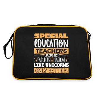 Special Needs Education, Special Education - Retro Bag - black/gold - Back