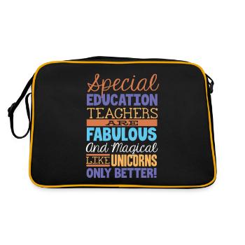 Special Needs Education, Special Education - Retro Bag - black/gold - Back