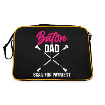 Baton Twirler, Baton Twirling, Gymnastique - Sac Retro - noir/or - Dos