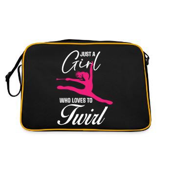 Baton Twirler, Baton Twirling, Gymnastique - Sac Retro - noir/or - Dos