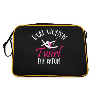 Baton Twirler, Baton Twirling, Gymnastique - Sac Retro - noir/or - Dos