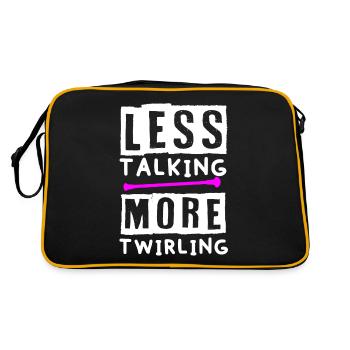 Baton Twirler, Baton Twirling, Gymnastique - Sac Retro - noir/or - Dos
